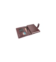 Organizer Ajanda Kılıflı Tarihsiz Çizgili 160 Yaprak 17x24 Defterli Dilli Mıknatıslı Rainbow Vegan 20x26 cm (Bordo)