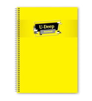 Defter A4 Spiralli 72 Yaprak Çizgili A4 Siparalli Defter Telli Defter 72 Yaprak Çizgili (Sarı)