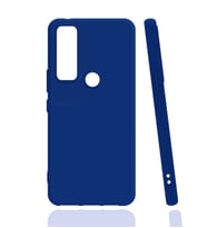 TCL 20 SE Kılıf Zore Biye Silikon Kılıf (Mavi)