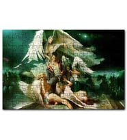 Cakapuzzle Yakışıklı Genç Etrafında Pervane Melekler Puzzle Yapboz MDF (Ahşap) (500 Parça)