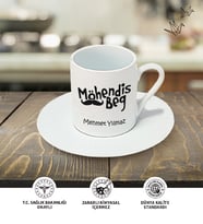 Mühendis Temalı Kişiye Özel İsim ve/veya Fotoğraf Baskılı Kupa Bardak No:002 (KAHVE)