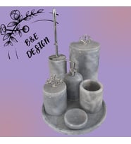 MERMER BANYO SETİ (Gri)