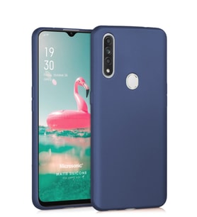 Microsonic Matte Silicone Oppo A31 Kılıf (Lacivert)