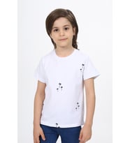 Toontoy Erkek Çocuk Baskılı Tişört (Beyaz)