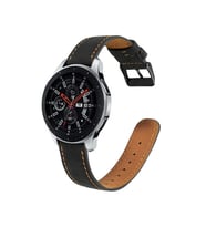 Gear S3 22mm KRD-29 Deri Kordon (Siyah)