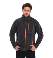 Erkek Polar Tam Fermuarlı 3 Cepli Outdoor Polar Ceket Tactical Flecee (Antrasit)