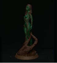 Yunan Mitolojisi Ağaç Perisi Dryad 20 cm Figür (Gerçekçi Yeşil ve Parlak İnci Renginde) (Yeşil)