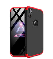 Microsonic Apple iPhone XR (6.1'') Kılıf Double Dip 360 Protective (Kırmızı)