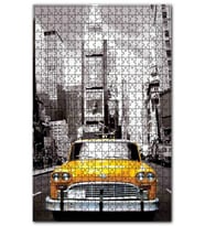 Cakapuzzle New York Taxi Görseli Puzzle Yapboz MDF (Ahşap) (500 Parça)
