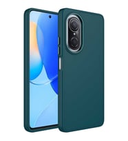 Huawei Nova 9 SE Kılıf Luna Dışı Soft Yumuşak İçi Kadife Kılıf (Koyu Yeşil)