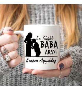 En Yakışıklı Baba Adayı  Kupa Bardak (Beyaz)