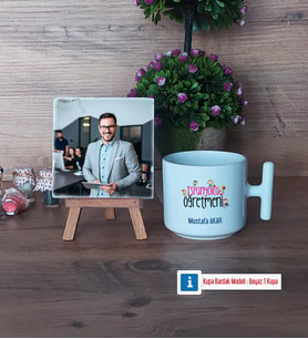İspanyolca Öğretmeni Fotoğraflı Dekoratif Taş, Kupa Bardak Beyaz Hediye (Model 12)
