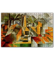 Cakapuzzle Factory at Horto de Ebro, 1909 by Pablo Picasso  Puzzle Yapboz MDF (Ahşap) (255 Parça)