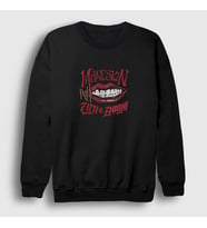 Presmono Unisex Beyaz Zitti E Buoni Band Maneskin Sweatshirt 364082tt (Siyah)