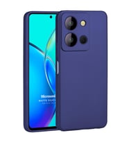 Microsonic Matte Silicone Vivo Y36 Kılıf Siyah (Lacivert)