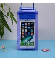 Su Geçirmez Telefon Kılıfı Su Altı Deniz Havuz Para Takı Kılıfı Cüzdan (Mavi)