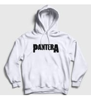 Presmono Unisex Gri Logo Pantera Kapüşonlu Sweatshirt 168909tt (Beyaz)