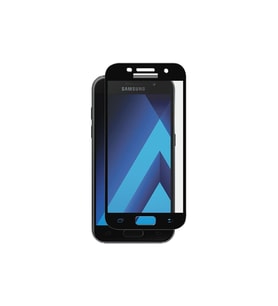Galaxy A3 2017 Ekran Koruyucu Ekranı Tam Kaplayan Düz Cam Ekran Koruyucu (Siyah)