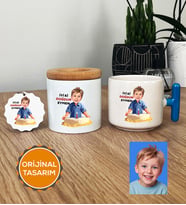 Kişiye Özel Karikatürlü Erkek Çocuğa Hediye Hediye Seti T Kupa, Kalemlik, Anahtarlık Erkek Çocuk Hediyeleri (Mavi)