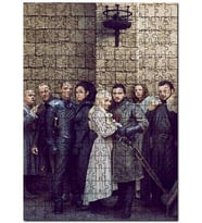 Cakapuzzle Game of Thrones Jon Snow Daenerys Targaryen Puzzle Yapboz MDF (Ahşap) (1000 Parça)