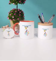 Metalurji ve Malzeme Mühendisi Kupa Bardak Kırmızı Kalemlik ve Anahtarlık (Model 7)