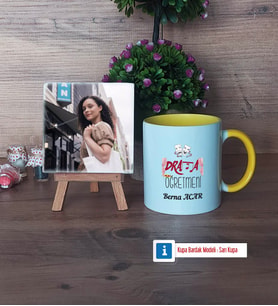 Drama Öğretmeni Fotoğraflı Dekoratif Taş, Kupa Bardak Beyaz Hediye Öğretmenler Günü Hediyesi (Model 7)