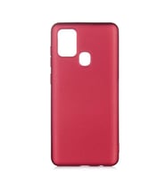 Samsung Galaxy A21S Kılıf Soft Mat Premier Case (Mürdüm)