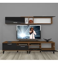 Decoraktiv Eko 5220 Slm Silver Tv Ünitesi Tv Sehpası (Siyah - Ceviz)