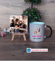Kadın Kuaförü Fotoğraflı Dekoratif Taş, Kupa Bardak Beyaz Hediye (Model 9)