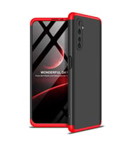 Realme 6 Pro Kılıf Zore Ays Full Koruma Kılıf (Siyah-Kırmızı)