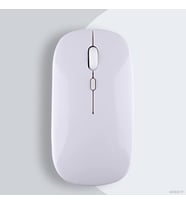 Honor Tablet Şarj Edilebilir Sessiz Mouse Bluetooth + 2.4Hz Wifi Kablosuz Mouse Fare (Şeffaf)