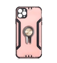 iPhone 11 Pro Max Kılıf Stand Olma Özellikli Araç Tutuculu Ko ko Kılıf (Rose)