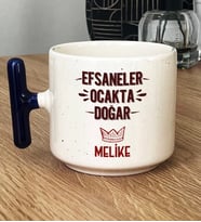 Kişiye Özel Efsaneler Ocakta Doğar Hediye T Kupa Bardak Doğum Günü Hediyesi (Lacivert)