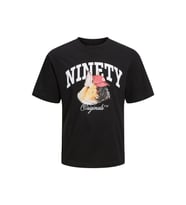 Jack & Jones Bisiklet Yaka Kısa Kollu Bulldog Erkek T-shirt 12229290 (Siyah)