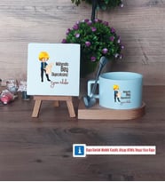 Mühendisler Günü Hediyesi Dekoratif Taş, Kupa Bardak Kırmızı Hediye (Model 7)