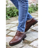 FAST STEP Hakiki Deri Erkek Klasik Ayakkabı 252MA6336 (Taba)