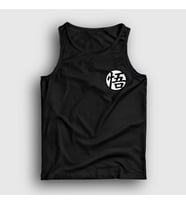 Presmono Unisex Sarı Kanji Go Anime Dragon Ball Atlet 236118tt (Siyah)
