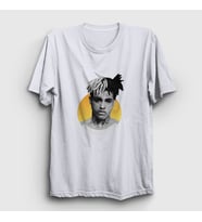 Presmono Unisex Sarı Sun XXXTentacion T-Shirt 48814tt (Beyaz)