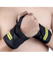 ADLİKES Fitness Ağırlık Destek Bilekliği (2 Adet) (Sarı)