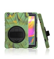 Samsung Galaxy Tab A7 Lite T220 T225 T227 Defender Askılı Zırhlı Tank Case (Kamuflaj)