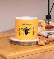 Seraclass Bee Loved Tasarımlı Renkli Nescafe Fincanları 220 ML (Sarı)