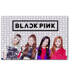 Cakapuzzle Black Pink Grup Logolu  Puzzle Yapboz MDF (Ahşap) (1000 Parça)