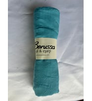 Berussa Bambu Kraş Şal (Açık Mavi)
