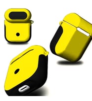 Apple Airpods 1. / 2. Nesil Uyumlu Kılıf Shockproof Silikon Renkli Uyumlu Kılıf (Sarı)
