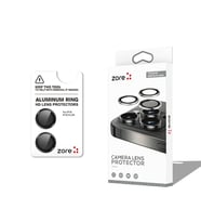 iPhone 16 CL-12 Premium Safir Parmak İzi Bırakmayan Anti-Reflective Kamera Lens Koruyucu (Siyah)