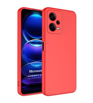 Microsonic Xiaomi Poco X5 5G Kılıf Groovy Soft Koyu Yeşil (Kırmızı)