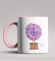Kişiye Özel Fizik Öğretmeni Tasarımlı Siyah Renk Kupa Bardak  (Pembe)