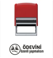 Ödevini Özenli Yapmalısın Öğretmen Kaşesi (Siyah)