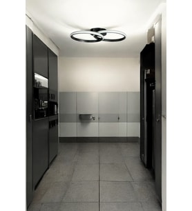 Jolly Modern Tasarım Salon - Mutfak - Hol Beyaz Led 2 Li Avize (Gri)