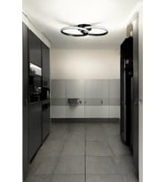 Jolly Modern Tasarım Salon - Mutfak - Hol Beyaz Led 2 Li Avize (Gri)